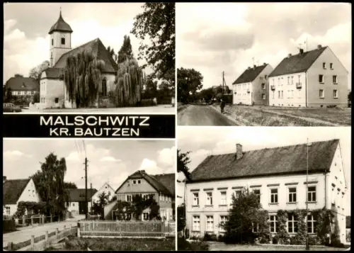 Malschwitz Malešecy DDR Mehrbildkarte OrtsansichtenBAUTZEN 1976/1971
