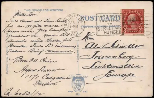 Postcard New York City Liggetts Buildind and 42nd Street 1930