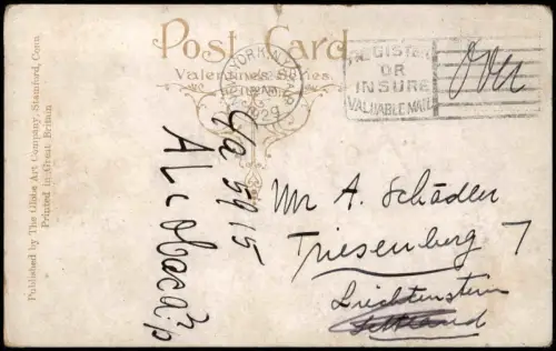 Postcard Stamford Connecticut West Broad Street Brigde 1929