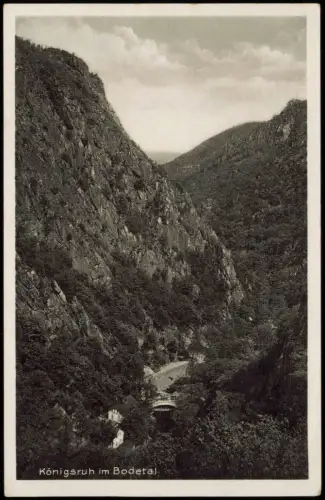 Ansichtskarte Königsruhe Bode / Bodekassel - Stromschnelle 1939