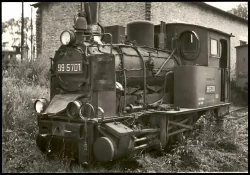 Dampflokomotive 99 995701 Brandenburg Strecke Cottbus Lübben 1979