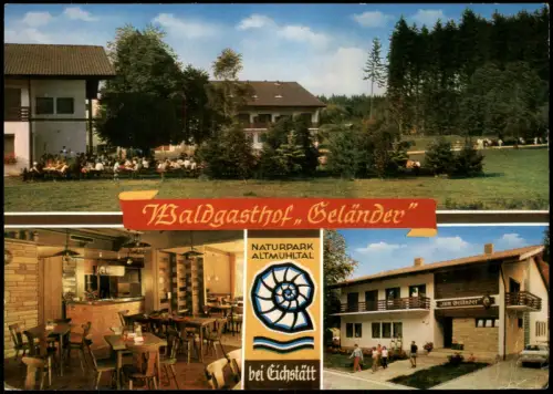 Ansichtskarte Eichstätt Waldgasthof 8079 Geländer 1995