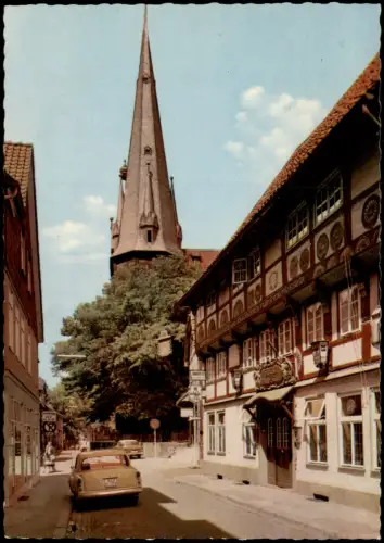 Ansichtskarte Alfeld (Leine) Auto vor der Bürgerschänke 1973