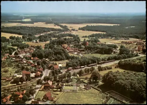 Ansichtskarte Bispingen Luftbild Luftaufnahme Lüneburger Heide 1971