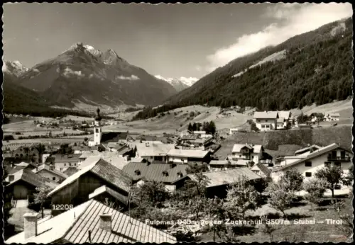 Ansichtskarte Fulpmes Stadt gegen Zuckerhütl Stubai - Tirol 1970