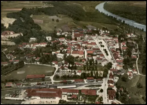 Ansichtskarte Tittmoning Luftaufnahme Luftbild 1976