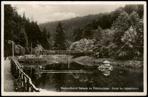 Bad Berneck im Fichtelgebirge Ortsansicht Kneipp-Kurort  Oelschnitztal 1939