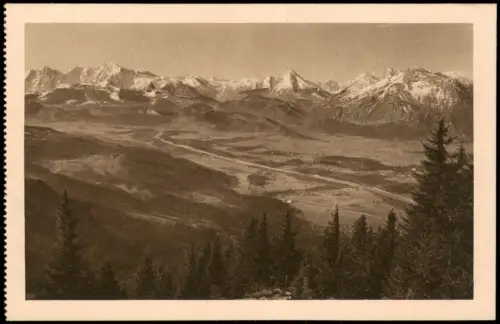 Salzburg Panorama-Ansichten Salzburg gegen Watzmann und Untersberg 1925