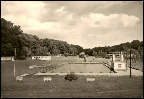 Ansichtskarte Colditz Waldbad Freibad Schwimmbad zur DDR-Zeit 1970