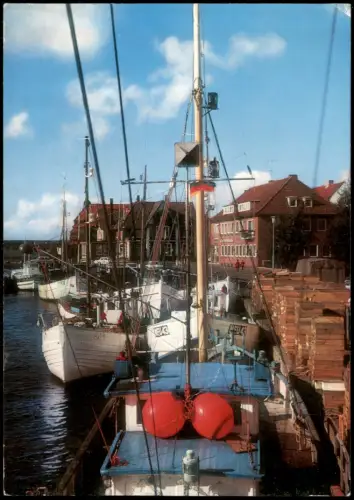 Ansichtskarte Neustadt (Holstein) Fischerboote im Hafen 1986