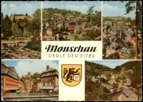 Ansichtskarte Monschau/Eifel Montjoie Stadtteilansichten 1973