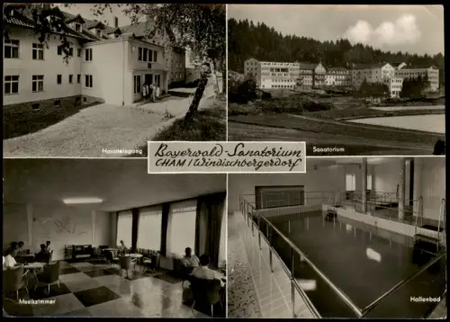 Windischbergerdorf-Cham (Oberpfalz) 4 Bild Bayerwald Sanatorium mit Zimmern 1965