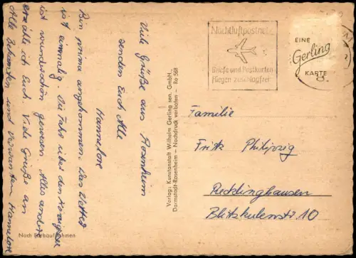 Ansichtskarte Rosenheim 4 Bild Markt Straße Totale 1968