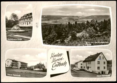 Ansichtskarte Bad Endbach Badehaus, Umland, Haus Dennoch über Gladenbach 1968