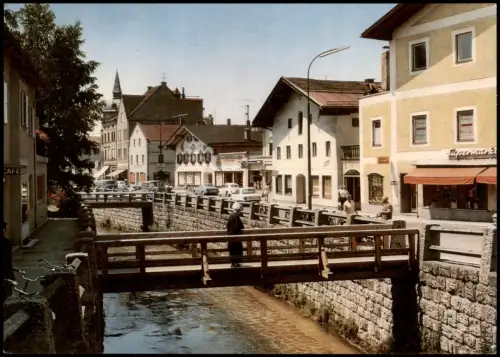 Ansichtskarte Bad Aibling Partie in der Bahnhofstrasse 1970