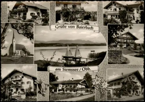 Ansichtskarte Baierbach Mehrbildkarte mit diversen Ortsansichten 1969