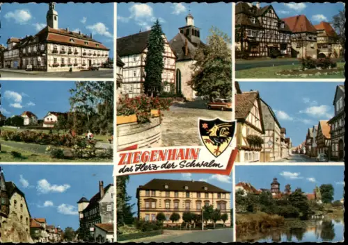 Ziegenhain-Schwalmstadt Mehrbildkarte mit Ortsansichten, Gebäude-Ansichten 1975