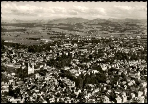 Ansichtskarte Kempten (Allgäu) Luftaufnahme Luftbild 1961
