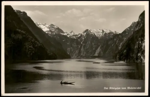 Schönau am Königssee Der Königssee vom Malerwinkel aus gesehen 1935