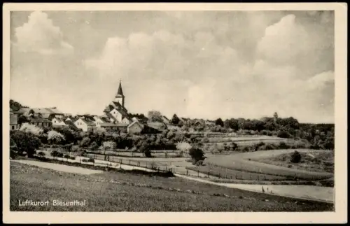 Ansichtskarte Biesenthal Panorama-Ortsansicht zur DDR-Zeit 1957