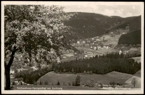 Sachsenberg-Georgenthal-Klingenthal Panorama Aschberg zur DDR-Zeit 1955