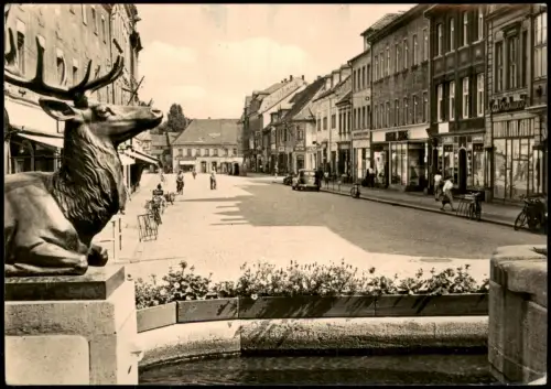 Ansichtskarte Großenhain Frauenmarkt Karl-Marx-Platz zur DDR-Zeit 1960