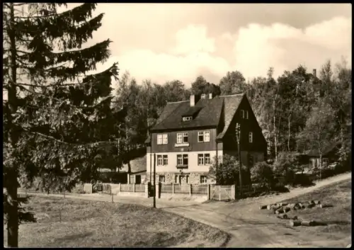 Jöhstadt (Erzgebirge) Umland-Ansicht mit Jugendherberge zur DDR-Zeit 1975/1966