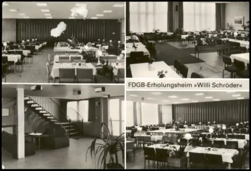 Groß Labenz Warin Mecklenburg FDGB-Erholungsheim Willi Schröder Innen DDR 1980