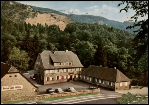 Ansichtskarte Weinheim (Bergstraße) Gasthof Fuchs sche Mühle 1970