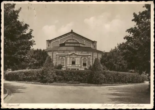 Ansichtskarte Bayreuth Richard-Wagner-Festspielhaus 1931