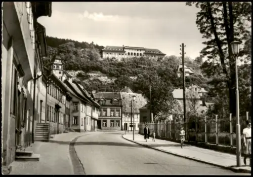Ansichtskarte Bad Frankenhausen Partie in der Kurstraße zur DDR-Zeit 1974
