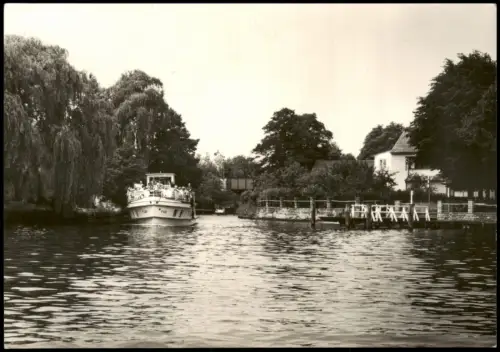 Ansichtskarte Grünheide (Mark) Einfahrt in den Peetzsee zur DDR-Zeit 1969