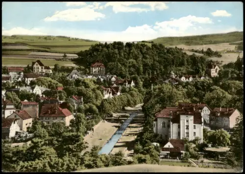 Ansichtskarte Bad Salzschlirf Kurviertel und Schlitz 1968