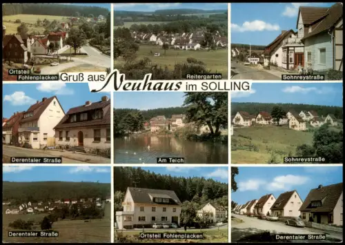 Neuhaus im Solling-Holzminden MB Ortsansichten Straßen u. Ortsteile 1970
