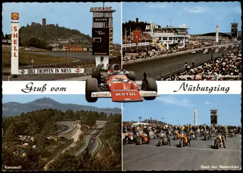 Ansichtskarte Adenau Nürburgring Formel 1 Motorradrennen 1979