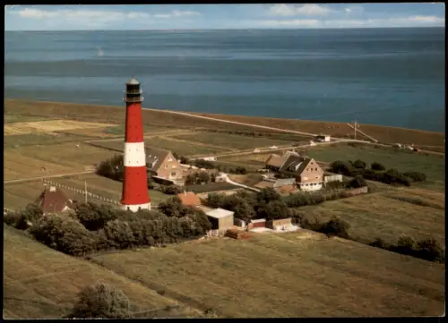 Ansichtskarte Amt Pellworm Luftbild Luftaufnahme mit Leuchtturm 1983