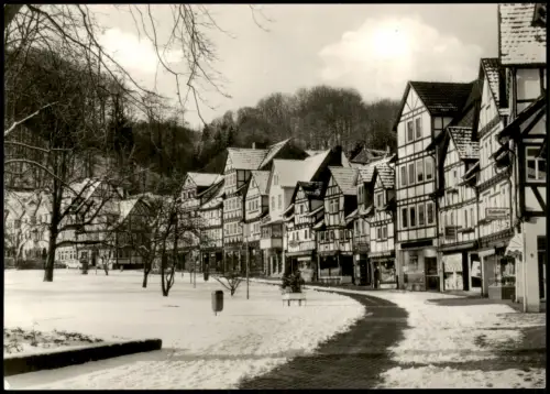 Ansichtskarte Bad Sooden-Allendorf Weinreihe Straße im Winter 1971