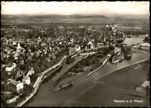 Ansichtskarte Hameln Luftbild Luftaufnahme 1967