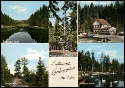 Grünenplan-Delligsen MB: Gasthaus, Raabe-Turm, Gasthaus Roter Fuchs 1963