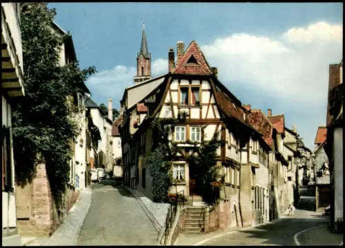 Weinheim (Bergstraße) Häuser Partie in der Ober-Mittelgasse 1970