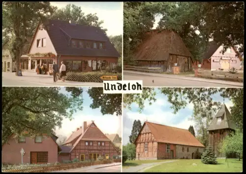 Ansichtskarte Undeloh Mehrbildkarte mit 4 Ortsansichten 1970