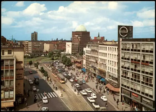 Ansichtskarte Hannover Stadt-Ansicht Blick in die Georgstraße 1970