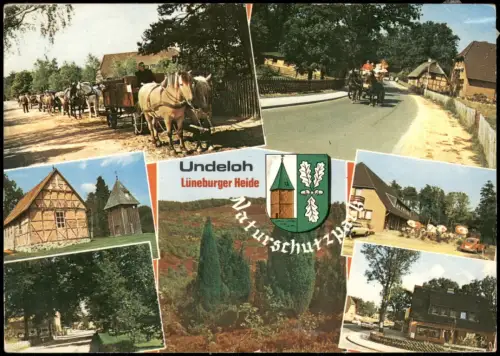 Ansichtskarte Undeloh Mehrbild-AK mit diversen Ortsansichten 1975