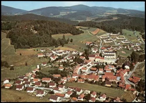 Ansichtskarte Gotteszell Luftbild Ortsansicht vom Flugzeug aus 1977