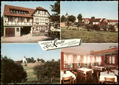 Neunkirchen i. Odenwald-Modautal Gasthaus Schullandheim ZUR LINDE MB 2 1975