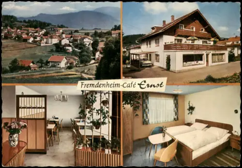 Langendorf-Elfershausen Mehrbildkarte Ortsansichten Cafe Ernst Fremdenheim 1966