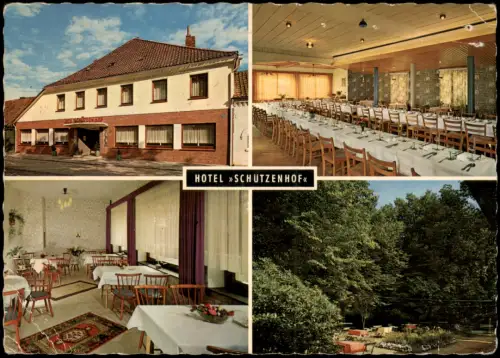 Ansichtskarte Bremervörde Mehrbildkarte Hotel Schützenhof 1965