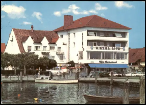 Ansichtskarte Langenargen am Bodensee HOTEL UND CAFE-RESTAURANT Litz 1983