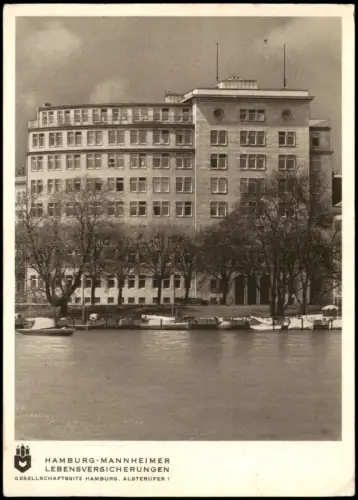 Hamburg HAMBURG-MANNHEIMER GESELLSCHAFTSSITZ HAMBURG. ALSTERUFER 1 1960