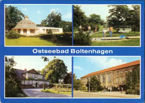 Boltenhagen HO-Gaststätte Pavillon, Minigolfanlage,  FDGB-Erholungsheim   1987